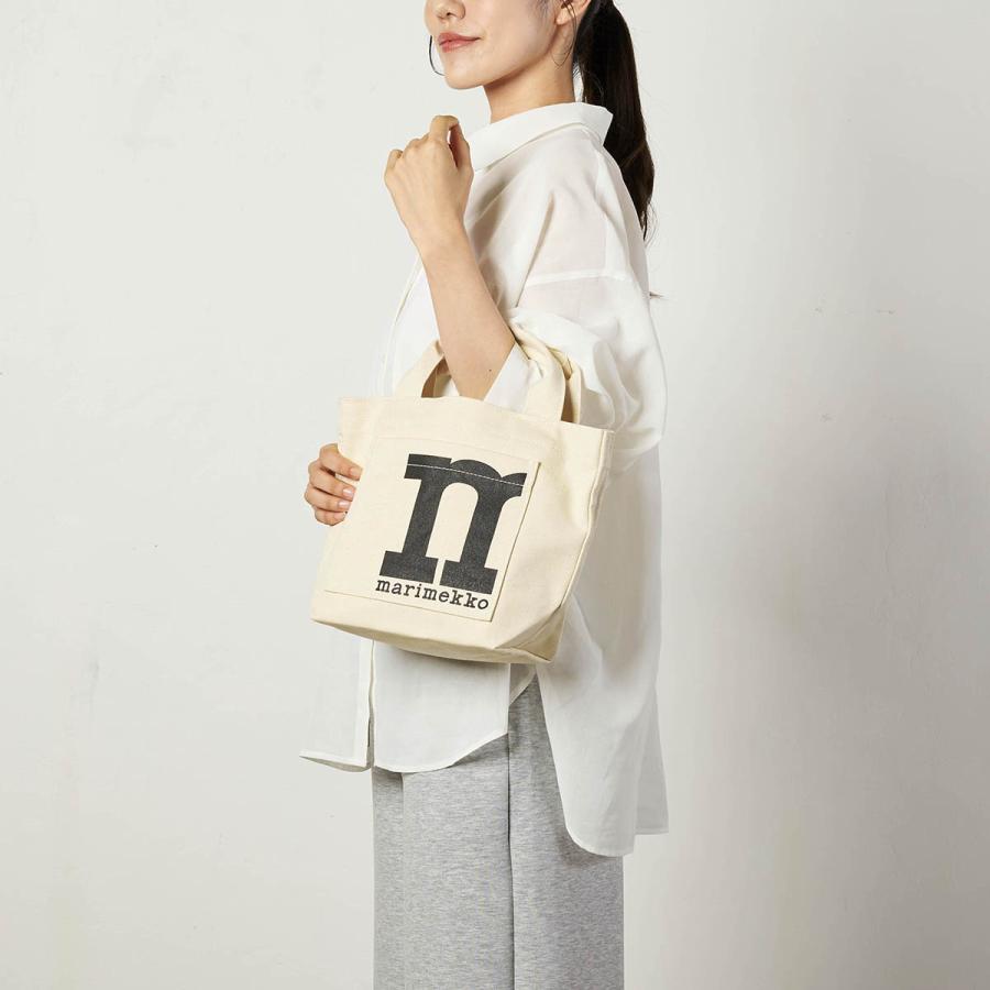 並行輸入 マリメッコ トートバッグ Marimekko ソリッド Mono Mini Tote 091979 100 レディース ホワイト 白 | marimekko | 02