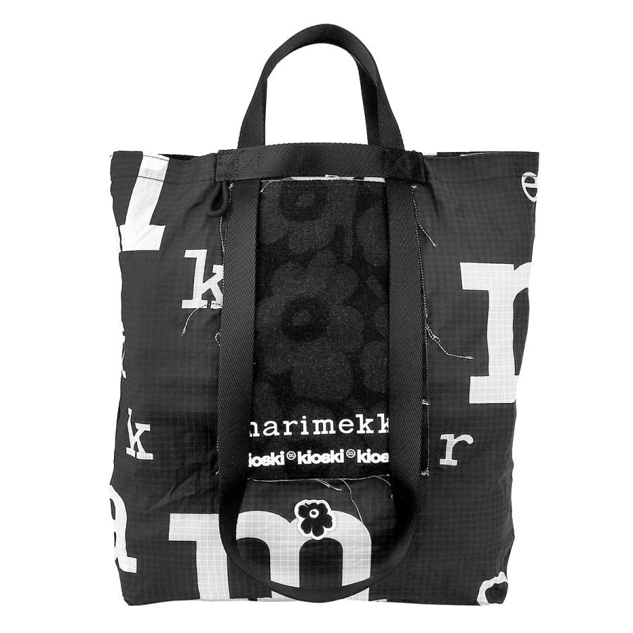 並行輸入 マリメッコ トートバッグ Marimekko キオスキ FUNNY TOTE MARIMERKKI 092212 992レディース ブラック 黒 ホワイト 白 | marimekko