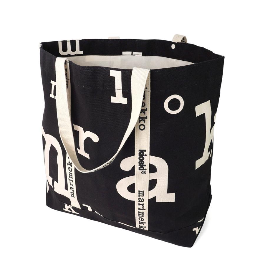並行輸入 マリメッコ トートバッグ Marimekko キオスキ CARRIER BIG MARIMERKKI 092249 910レディース ブラック 黒 | marimekko | 03