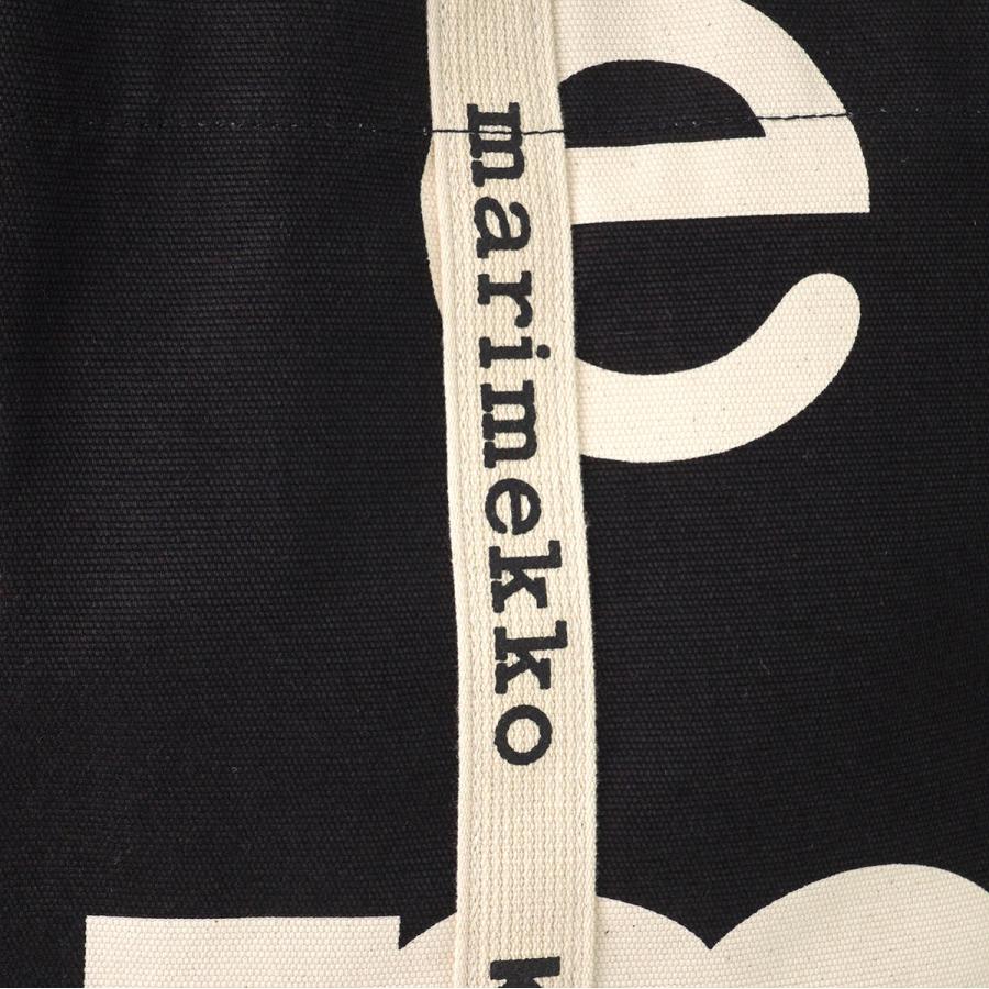 並行輸入 マリメッコ トートバッグ Marimekko キオスキ CARRIER BIG MARIMERKKI 092249 910レディース ブラック 黒 | marimekko | 06