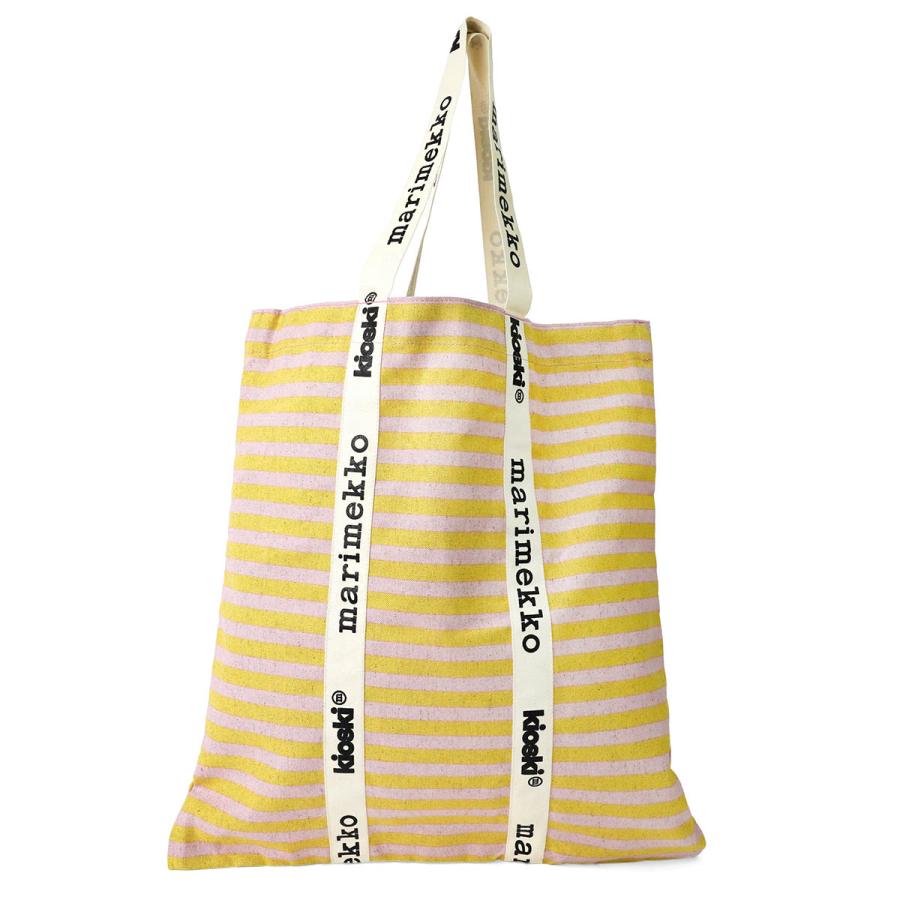 並行輸入 マリメッコ トートバッグ Marimekko キオスキ キャリア ミディ タサライタ トートバッグ 093347 320レディース ピンク イエロー 黄 | marimekko | 01