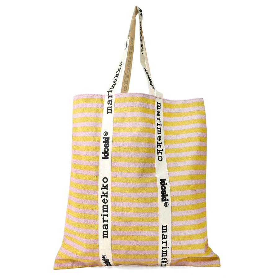 並行輸入 マリメッコ トートバッグ Marimekko キオスキ キャリア ミディ タサライタ トートバッグ 093347 320レディース ピンク イエロー 黄 | marimekko | 02