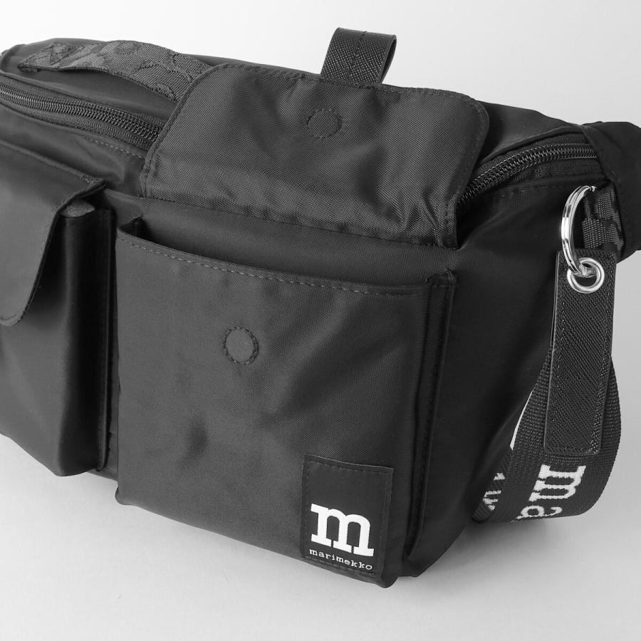 並行輸入 マリメッコ ショルダーバッグ Marimekko ソリッド SLING BAG M 094618 009レディース ブラック 黒 | marimekko | 07