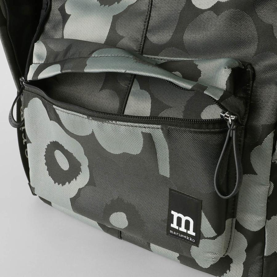 並行輸入 マリメッコ リュック Marimekko ウニッコ ZIP TOP BACKPACK 094809 990 レディース グレー | marimekko | 10