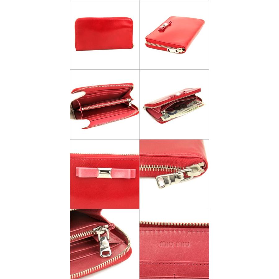 並行輸入 ミュウミュウ 長財布 ヴィッテロ シャイン 5M0506 レッド 赤 爆買 | miu miu | 01