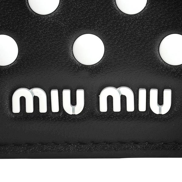 MIU MIU 黒 レザー ケース スタッズ MIU MIU 黒 レザー ケース スタッズ MIUMIU ミュウミュウ スタッズ 三