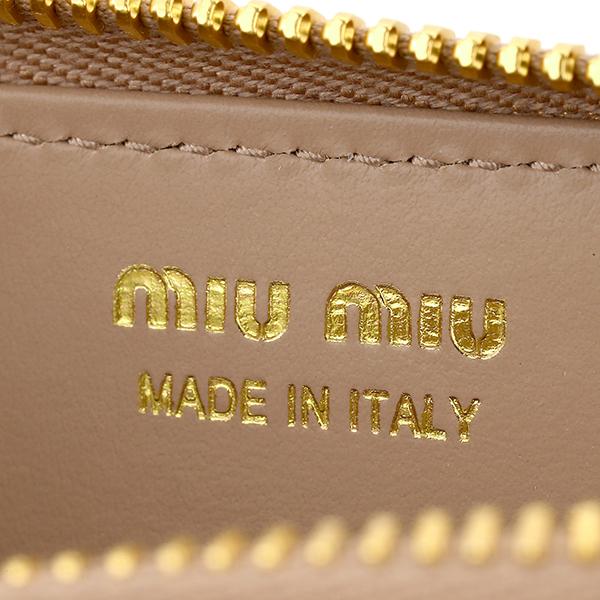 miu ミュウミュウ カードケース MIU クロコダイル プリント miu ミュウミュウ カードケース MIU クロコダイル プリント