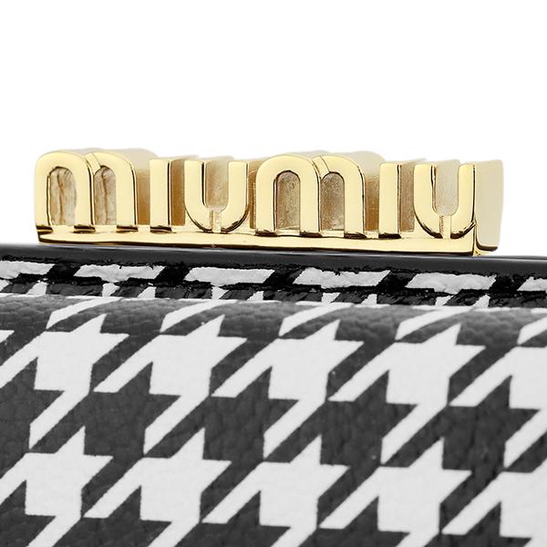 miu miu（ミュウミュウ） 並行輸入 3つ折り財布 プリント レザー