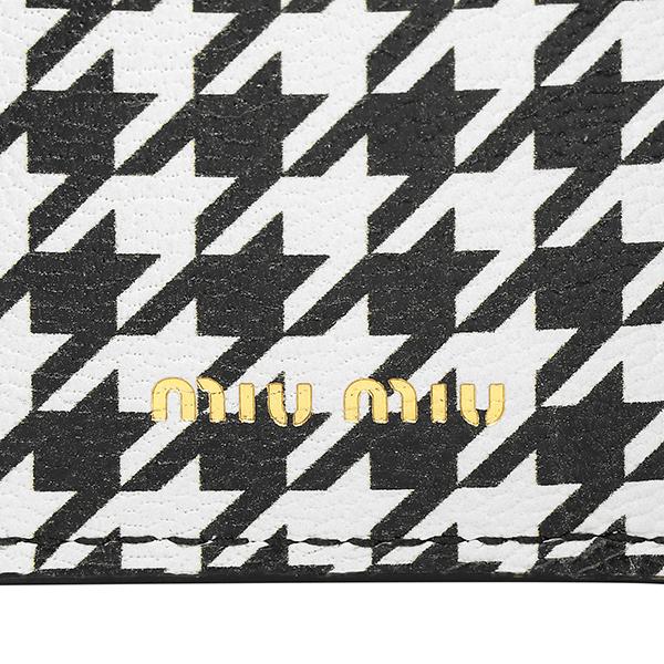 miu miu（ミュウミュウ） 並行輸入 3つ折り財布 プリント レザー