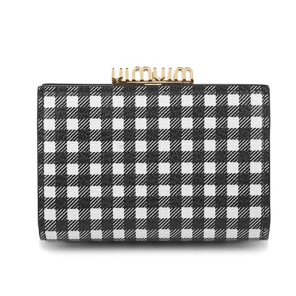 miu miu（ミュウミュウ） 並行輸入 3つ折り財布 マドラス ヴィシー