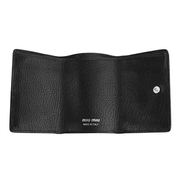 miu ミュウミュウ 3つ折り財布 MIU マドラス パール 5MH021 2F3R miu ミュウミュウ 3つ折り財布 MIU マドラス パール 5MH021 2F3R
