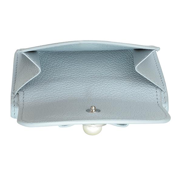 miu miu（ミュウミュウ） 並行輸入 3つ折り財布 マドラス パール
