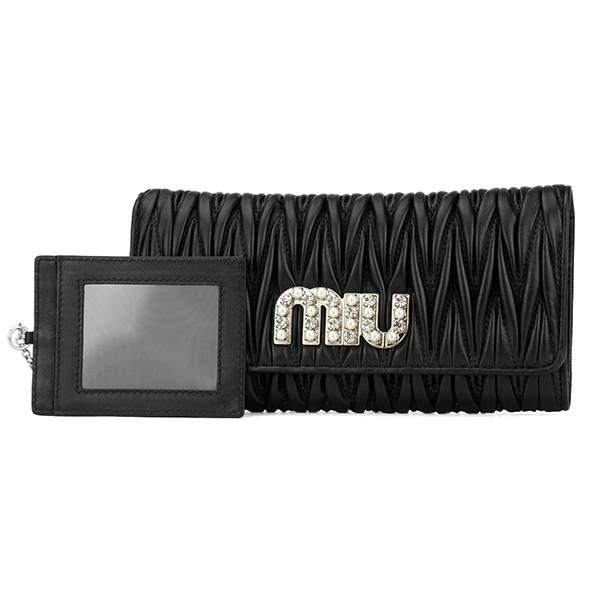 miu miu（ミュウミュウ） 並行輸入 長財布 マテラッセ 5MH109 2BSQ