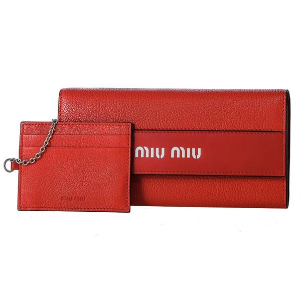 miu miu（ミュウミュウ） 並行輸入 長財布 マドラス シティカーフ