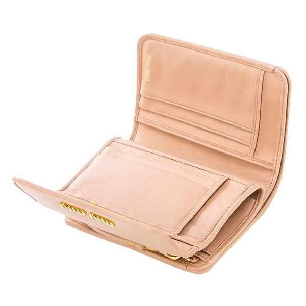 美品 miu miu ミュウミュウ 2つ折り財布 ナッパインプントゥーレ MIU MIU - 新品 ミュウミュウ MIU MIU 2つ折り財布 ナッパ イン