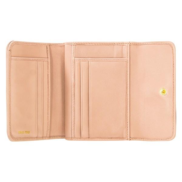 美品 miu miu ミュウミュウ 2つ折り財布 ナッパインプントゥーレ miu 並行輸入 ミュウミュウ 2つ折り財布 ナッパ インプン