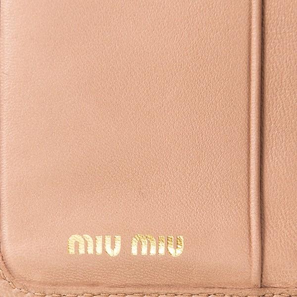 miu 並行輸入 ミュウミュウ 2つ折り財布 ナッパ インプン
