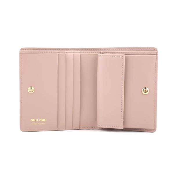 miu miu（ミュウミュウ） 並行輸入 2つ折り財布 クロコプリント 5MV204