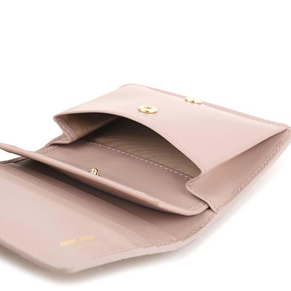 miu miu（ミュウミュウ） 並行輸入 2つ折り財布 クロコプリント 5MV204