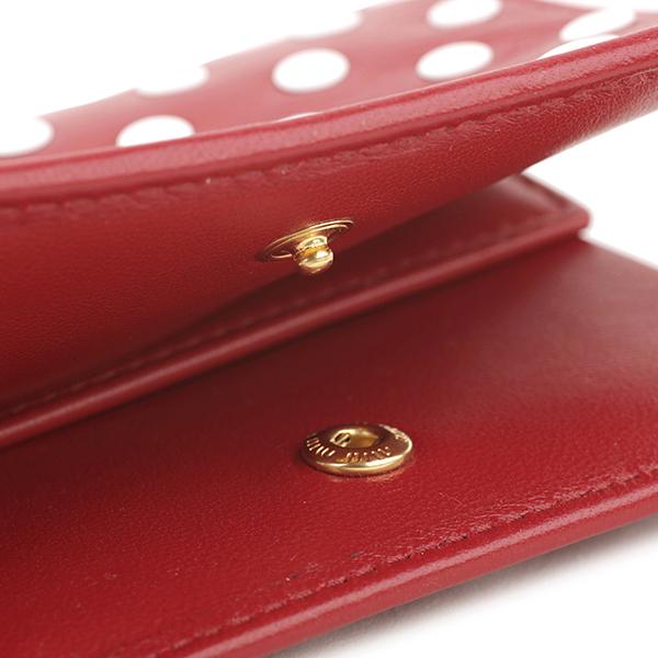 miu ミュウミュウ 2つ折り財布 MIU ドットスタッズ 5MV204 2DRA miu ミュウミュウ 2つ折り財布 MIU ドットスタッズ 5MV204 2DRA