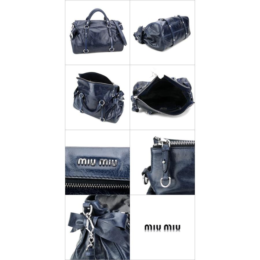 並行輸入 ミュウミュウ ハンドバッグ ヴィッテロ ラックス RT0365 ネイビー 爆買 | miu miu | 01