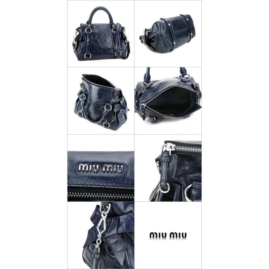 並行輸入 ミュウミュウ  ハンドバッグ ヴィッテロ ラックス RT0438 ネイビー 爆買 | miu miu | 01