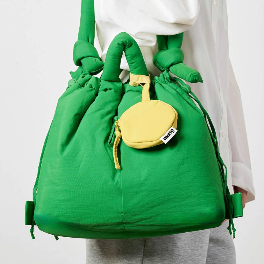 並行輸入 オレンド ポーチ OLEND サーキュラー ミニパース CIRCULAR MINI PURSE LIME ユニセックス ライトイエロー 黄色 | OLEND