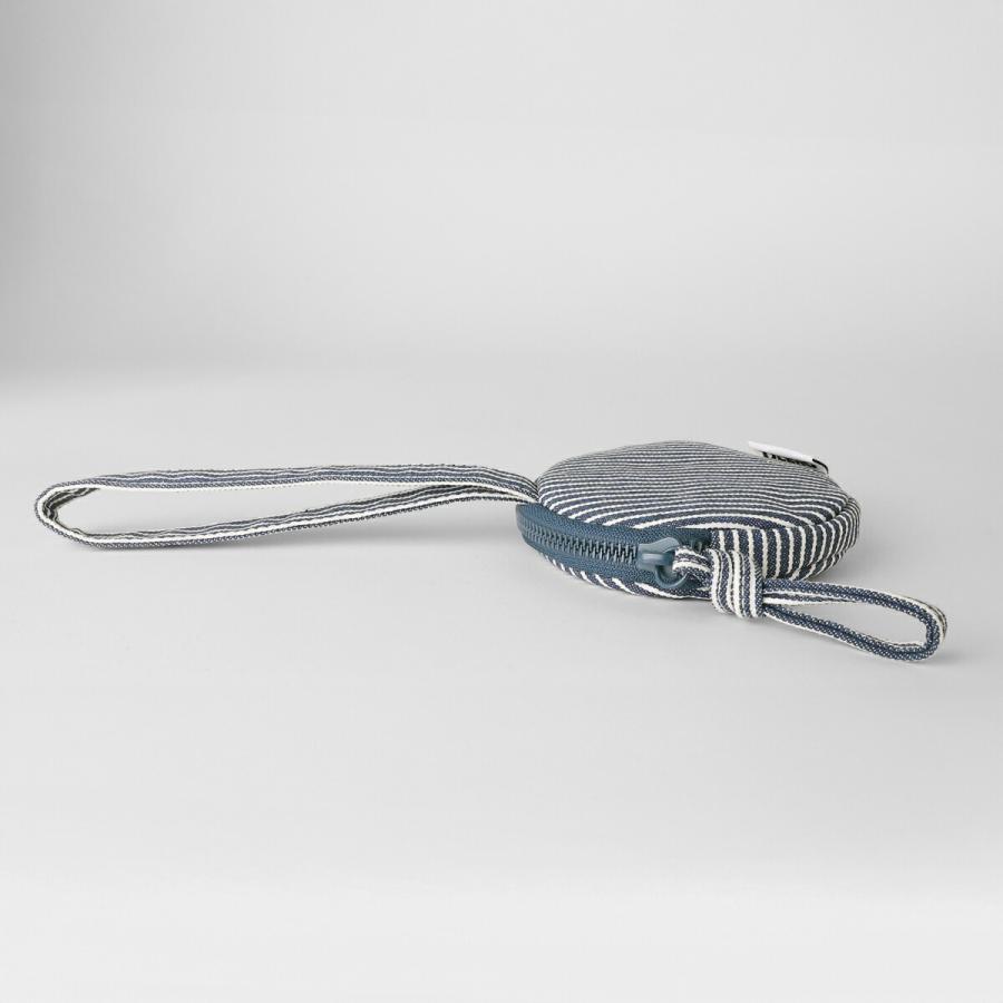 並行輸入 オレンド ポーチ サーキュラー ミニパース コットン ネイビー ストライプ CIRCULAR MINI PURSE COTTON | OLEND | 02