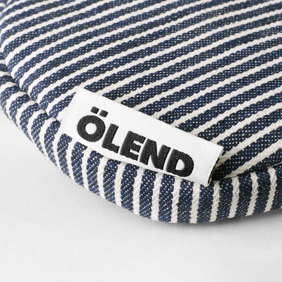 並行輸入 オレンド ポーチ サーキュラー ミニパース コットン ネイビー ストライプ CIRCULAR MINI PURSE COTTON | OLEND | 04
