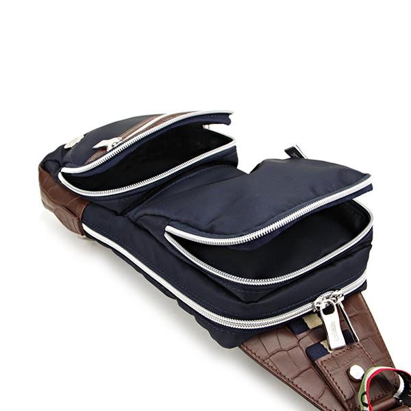 並行輸入 オロビアンコ  ウエストバッグ・ボディバッグ ナイロン 0627 COMPAKTION-F 12 ネイビー 爆買 | Orobianco | 04