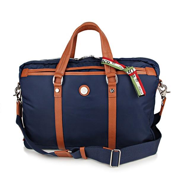 並行輸入 オロビアンコ  ブリーフケース ナイロン ISAAC-G 12 ブルー 青 爆買 | Orobianco