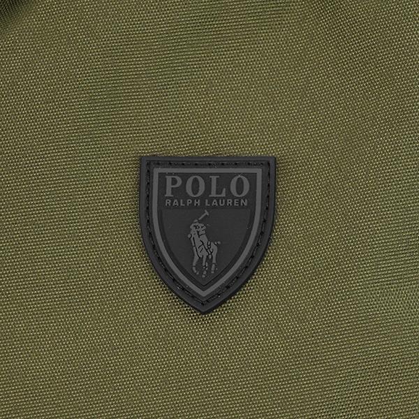 リュック　バックパック　ポロ　ラルフローレン　ロゴ　カーキ　緑 レザートリム バックパック（バックパック/リュック）｜POLO