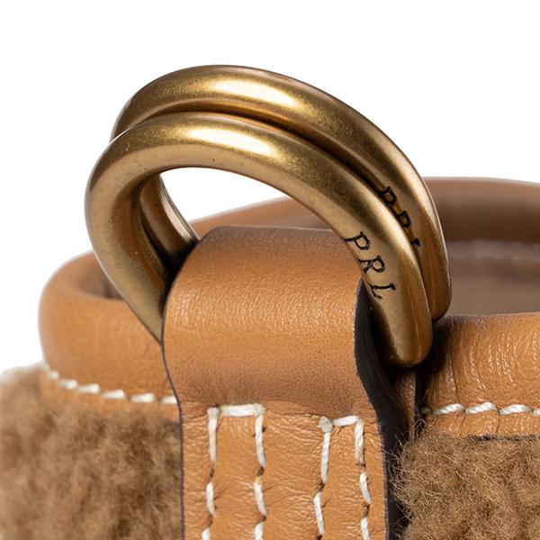 ポロ ラルフローレン レザートリム かごバッグ トートバッグ 3way