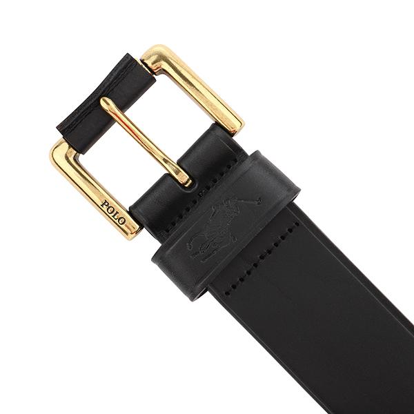 【希少】ローレンラルフローレン　ベルト　ゴールドバックル　ブラック　黒　メンズ POLO RALPH LAUREN 並行輸入 ポロ ラルフローレン ベルト レザー