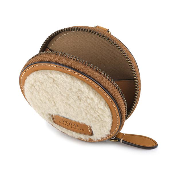 並行輸入 ポロ ラルフローレン コインケース POLO RALPH LAUREN ボア ロゴ エンボスド 427866012 002ユニセックス ライトブラウン | POLO RALPH LAUREN | 03