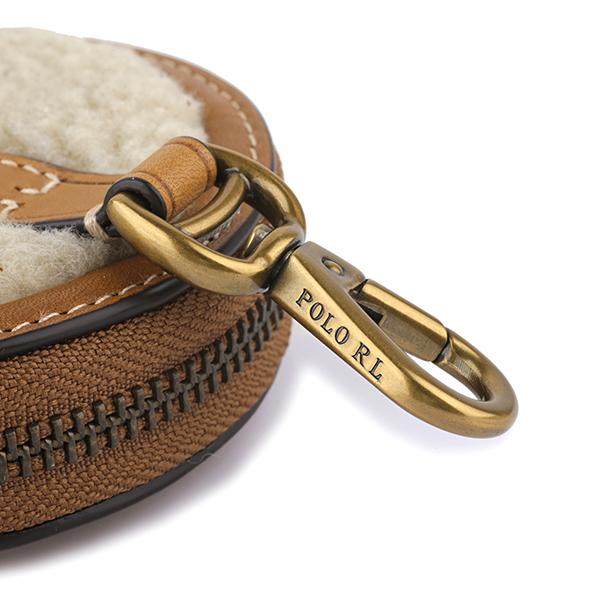 並行輸入 ポロ ラルフローレン コインケース POLO RALPH LAUREN ボア ロゴ エンボスド 427866012 002ユニセックス ライトブラウン | POLO RALPH LAUREN | 05