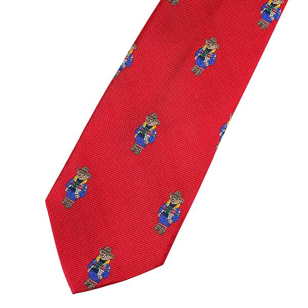 【新品未使用】ポロラルフローレン　ポロベア　ネクタイ　赤 新品未使用】ポロラルフローレン ポロベア ネクタイ 赤 - メルカリ