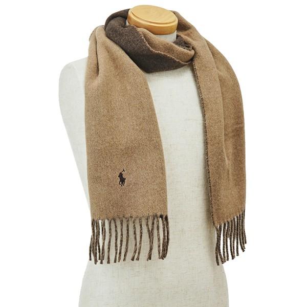 並行輸入 ポロ ラルフローレン マフラー・ストール クラシック リバーシブル スカーフ PC0228 232 キャメル/ブラウン 茶 爆買 | POLO RALPH LAUREN | 04