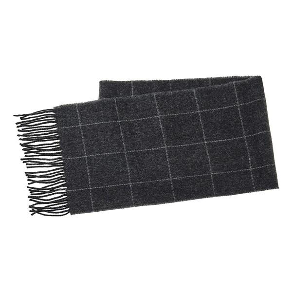 並行輸入 ポロ ラルフローレン マフラー・ストール リバーシブルウィンドウペインスカーフ PC0230 003 チャコールグレー 爆買 | POLO RALPH LAUREN | 01