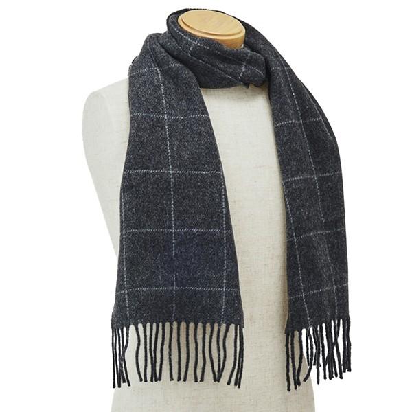 並行輸入 ポロ ラルフローレン マフラー・ストール リバーシブルウィンドウペインスカーフ PC0230 003 チャコールグレー 爆買 | POLO RALPH LAUREN | 04