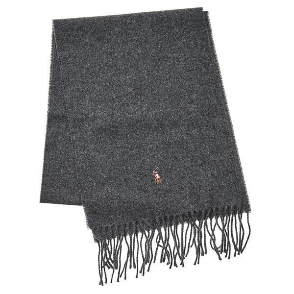 並行輸入 ポロ ラルフローレン  マフラー・ストール クラシックウールブレンドマフラー PC0253 003 グレー 爆買 | POLO RALPH LAUREN