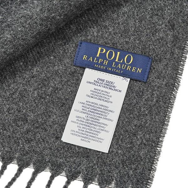 並行輸入 ポロ ラルフローレン  マフラー・ストール クラシックウールブレンドマフラー PC0253 003 グレー 爆買 | POLO RALPH LAUREN | 03