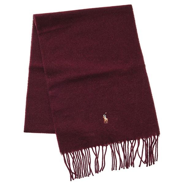 並行輸入 ポロ ラルフローレン マフラー・ストール クラシックウールブレンドマフラー PC0253 601 ワインレッド 爆買 | POLO RALPH LAUREN