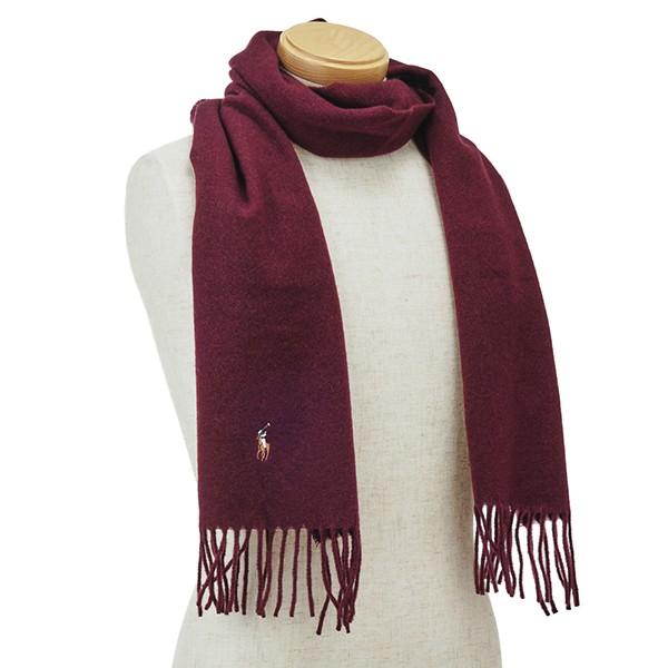 並行輸入 ポロ ラルフローレン マフラー・ストール クラシックウールブレンドマフラー PC0253 601 ワインレッド 爆買 | POLO RALPH LAUREN | 04
