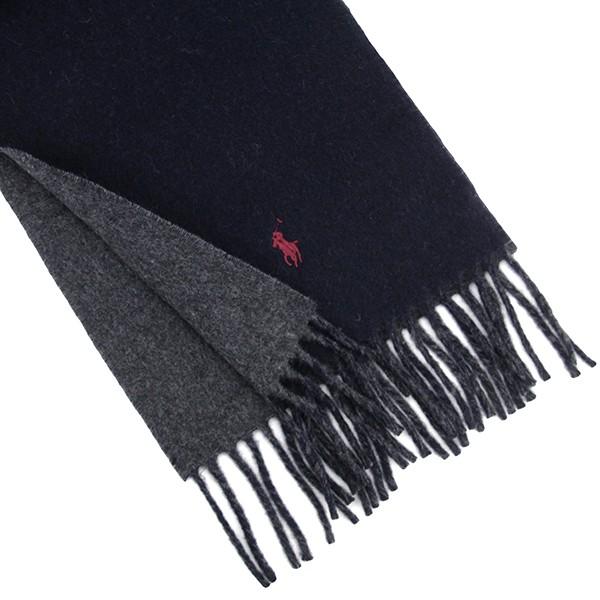 Polo Ralph Lauren ダークグレー マフラー ラルフローレン マフラー メンズ 秋冬 レディース 正規品 ウール