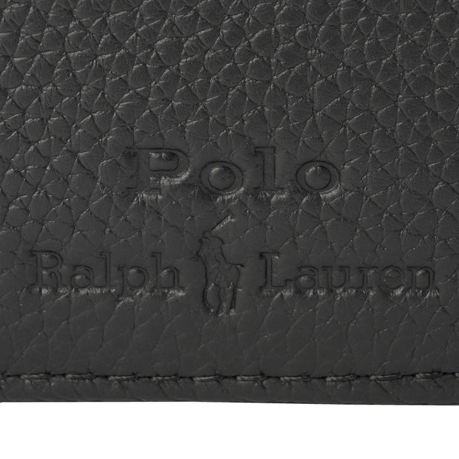 新品 Polo Ralph Lauren 羊革 2つ折り財布 黒　ラルフローレン POLO RALPH LAUREN 並行輸入 ポロ ラルフローレン 2つ折り財布