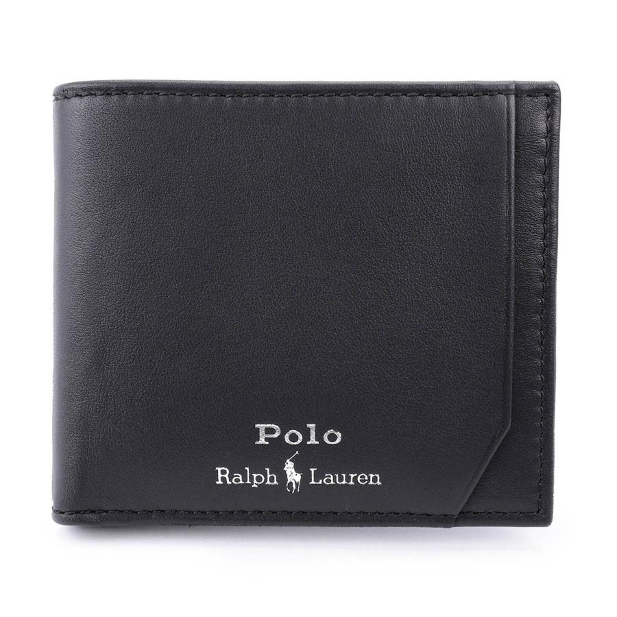 新品、ポロラルフローレン　、折財布、ブラック、黒、ホースマーク POLO RALPH LAUREN（ポロ・ラルフローレン） 並行輸入 ポロ ラルフ