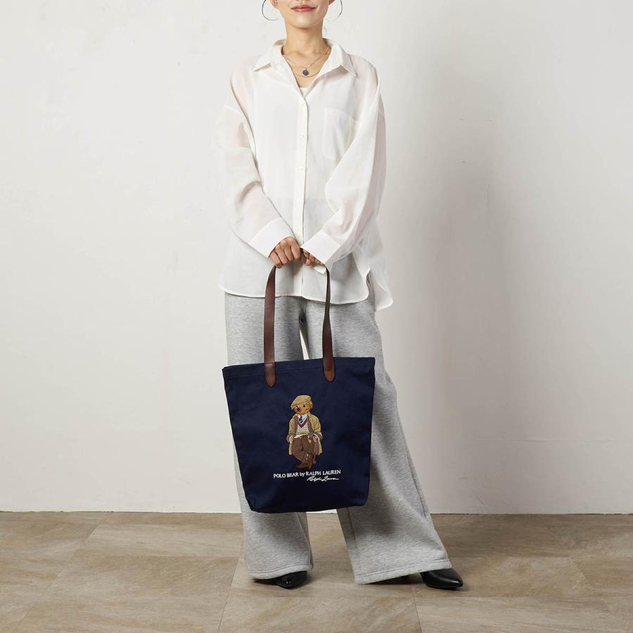 ポロ ラルフローレン トートバッグ ポロベアー ユニセックス ネイビー POLO RALPH LAUREN（ポロ・ラルフローレン） 並行輸入 ポロ ラルフ