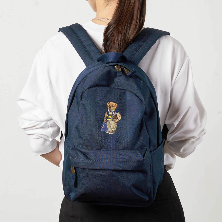 【極美品✨】ポロラルフローレン　ポロベア刺繍　リュック　キッズ　ネイビー　現行◎ POLO RALPH LAUREN（ポロ・ラルフローレン） 並行輸入 ポロ ラルフ