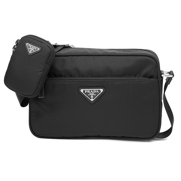並行輸入 プラダ ショルダーバッグ PRADA ヴェラ 1BC167 RV44 F0002ユニセックス ブラック 黒 | PRADA